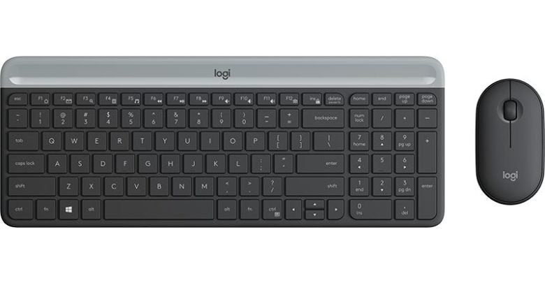 Teclado y Mouse Logitech MK470 Slim Inalámbrico - USB, Español, Negro