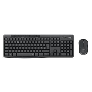 Teclado y Mouse Logitech MK295 Silent - Inalámbrico USB, Español, Negro