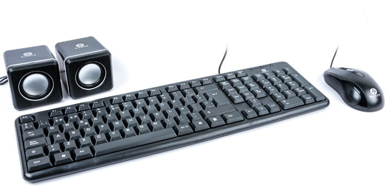 Kit Teclado y Mouse Naceb Technology NA-228N - Diseño Compacto Negro