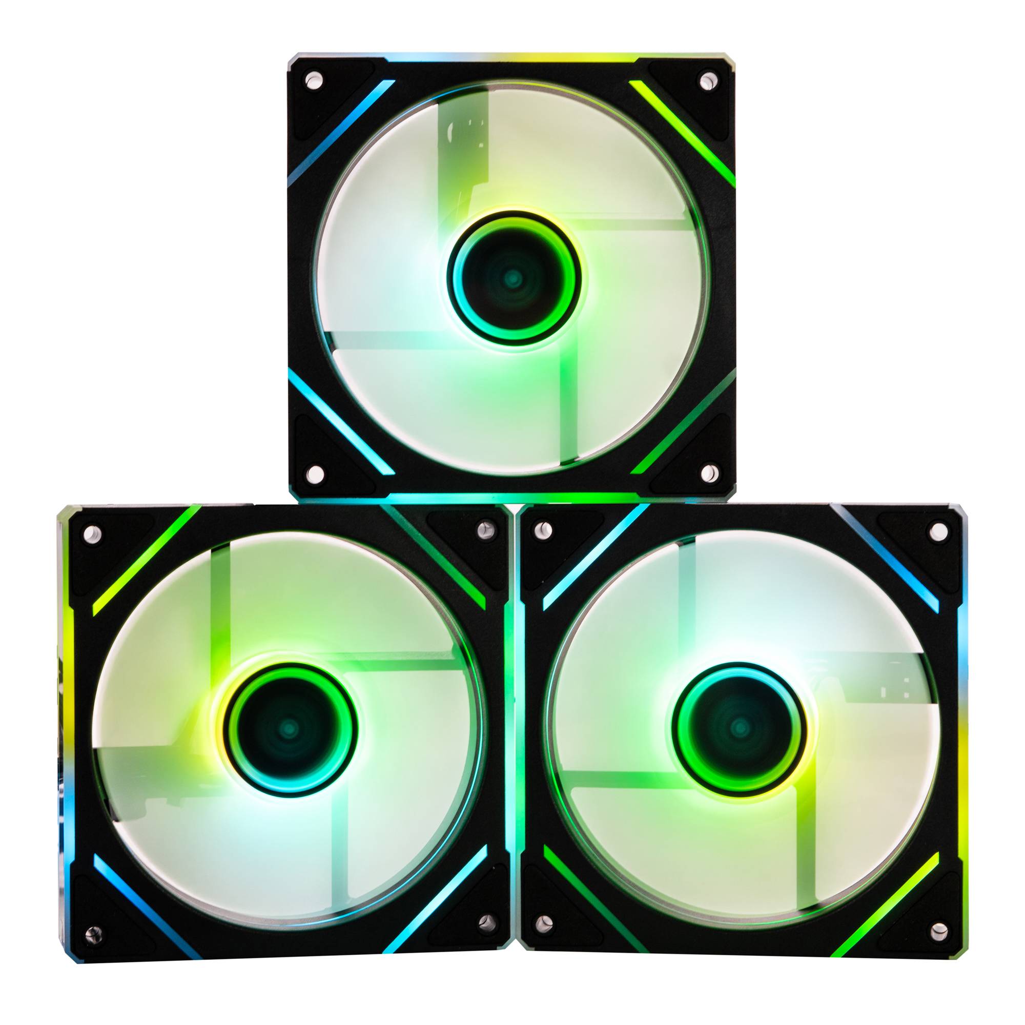 Kit 3 Ventiladores Naceb Gaming NA-0650N Negro - Enfriamiento PC Imagen principal del producto