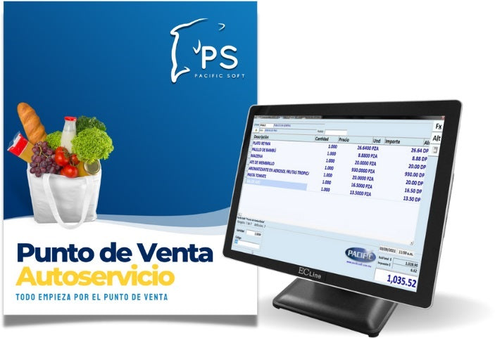 Software Punto de Venta Pacific Soft SF020 - Sistema para Autoservicios Imagen principal del producto