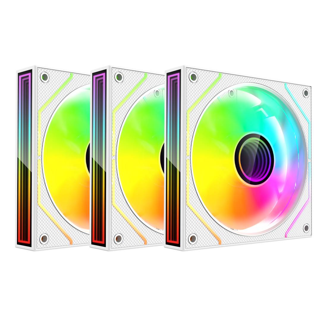 Kit Gamer 3 Ventiladores Xzeal XZVE101W - Enfriamiento de Alto Rendimiento