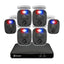 Kit DVR Swann 8 Canales 6 Cámaras - Sistema seguridad con audio y luces LED