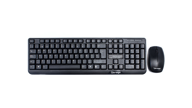 Kit Teclado y Mouse Vorago KM-302 Inalámbrico Negro - Wireless