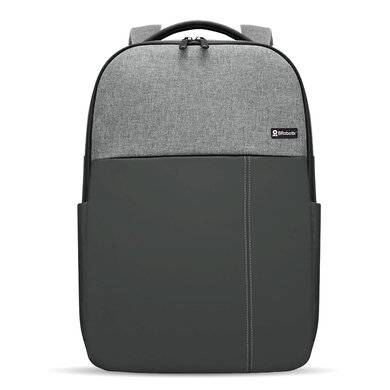 Mochila BROBOTIX 15.6 Pulgadas Praga - Impermeable, Acolchada, Gris