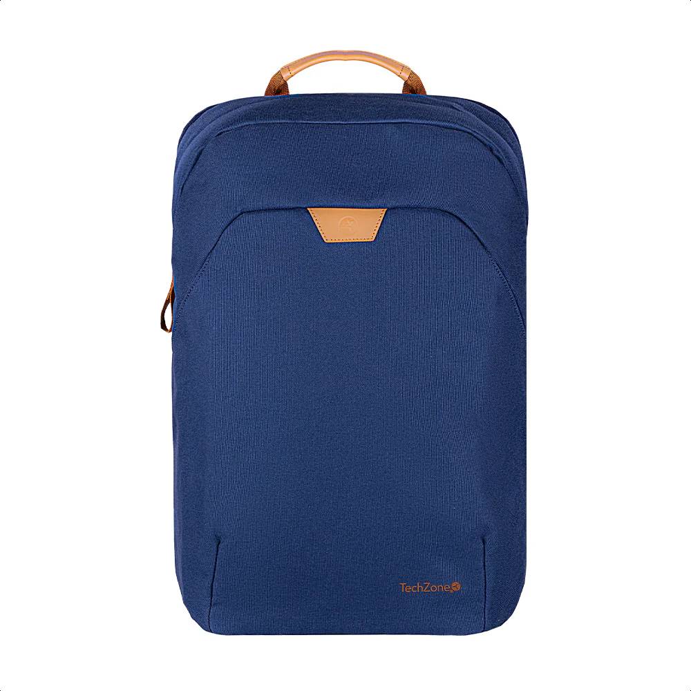 Mochila Techzone ECO HERO 15.6 - 2 Compartimientos, Acolchado para Laptop, Azul Imagen principal del producto