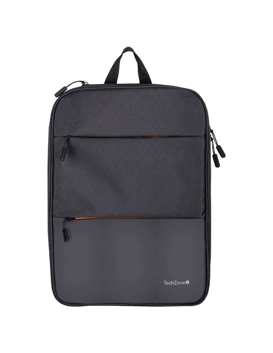 Backpack TECHZONE EXPAND 16 Pulgadas - Múltiples Compartimientos, Negro