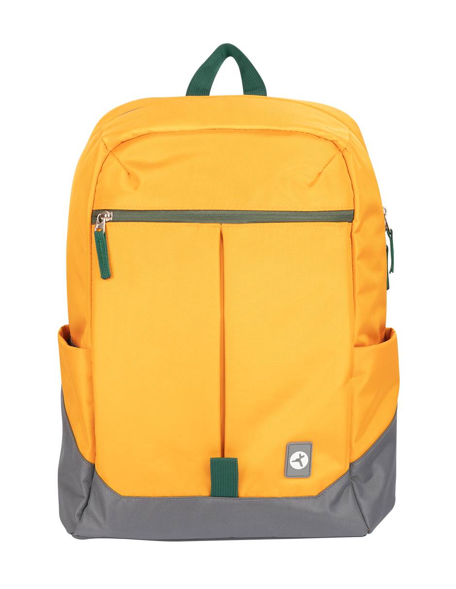 Mochila TECHZONE TZLBP26-G Rainbow Colors - Poliéster Amarillo, Garantía de Por Vida