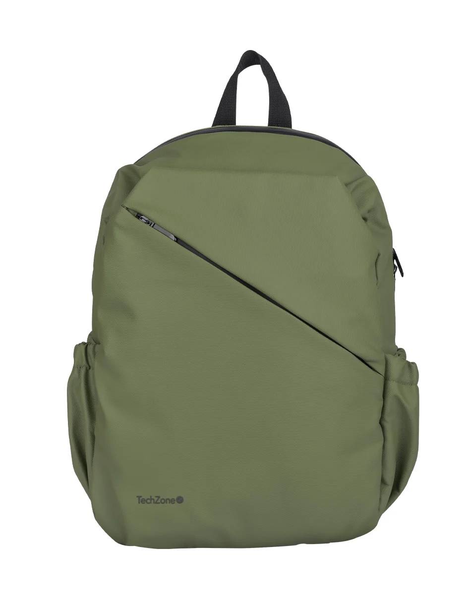 Backpack TECHZONE STYLE 16 - Resistente a Salpicaduras, Verde
