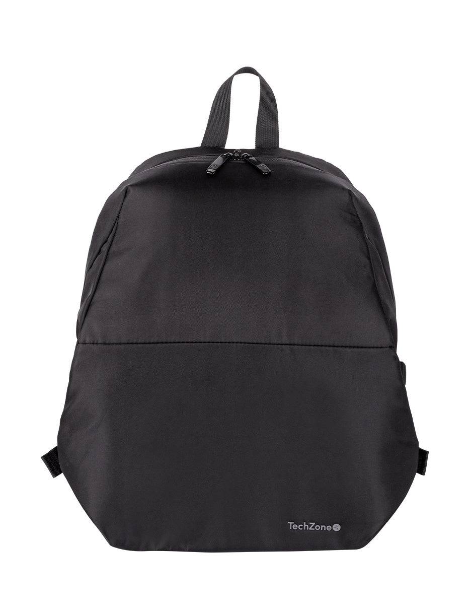 Backpack TECHZONE LITE 15.6 Pulgadas - Poliéster 420D, Laterales Ajustables, Negro Imagen principal del producto