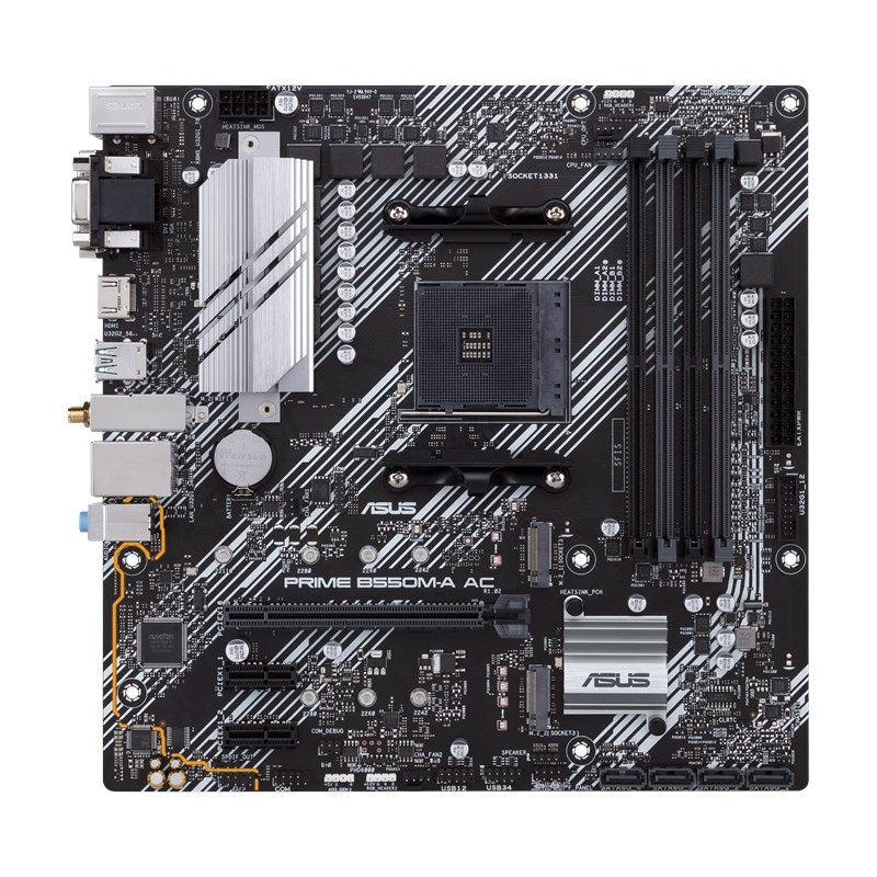 Tarjeta Madre ASUS PRIME B550M-A AC Micro ATX - PCIe 4.0, AM4, USB 3.2