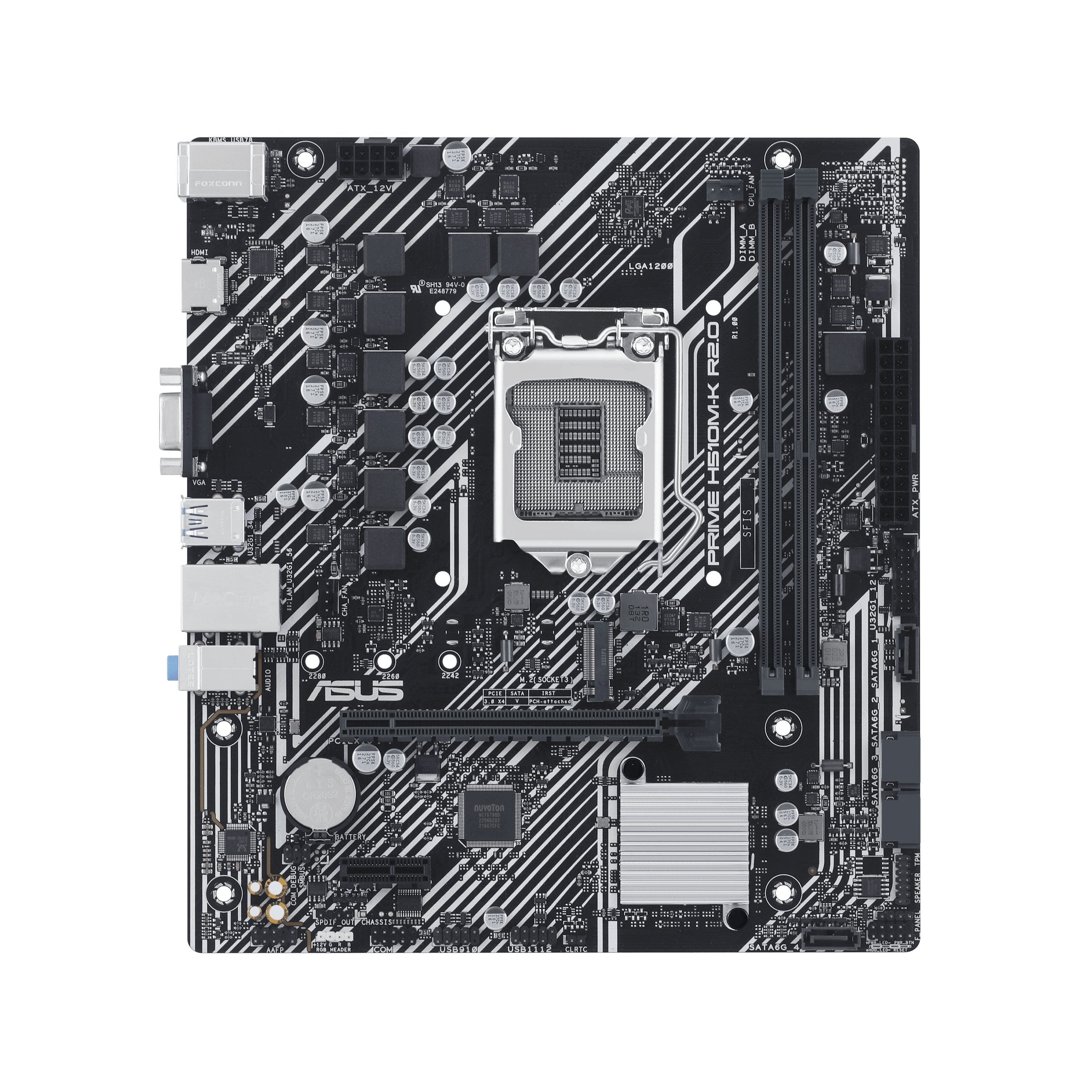 Tarjeta Madre ASUS PRIME H510M-K R2.0 - Socket LGA 1200, PCIe 4.0, M.2 32Gbps Imagen principal del producto