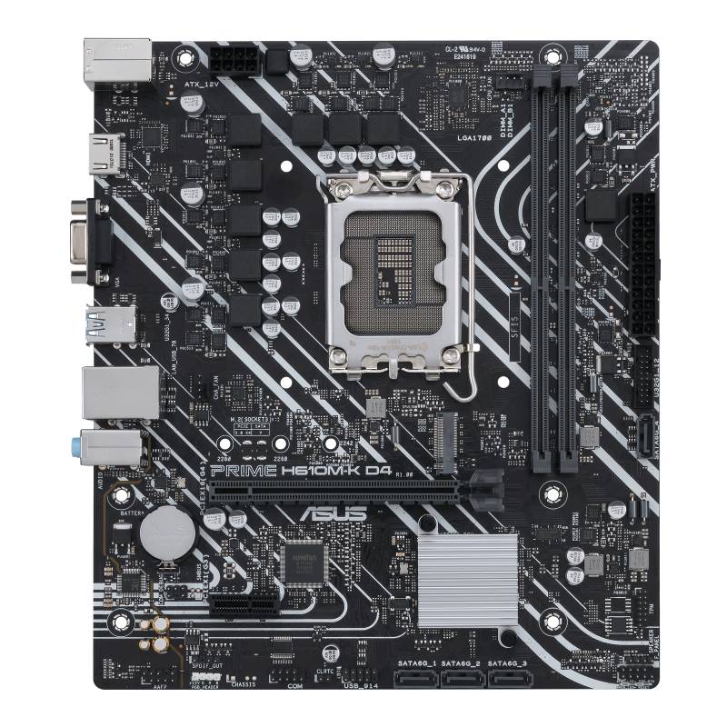 Tarjeta Madre ASUS PRIME H610M-K D4-CSM - Socket LGA1700, DDR4, Micro-ATX