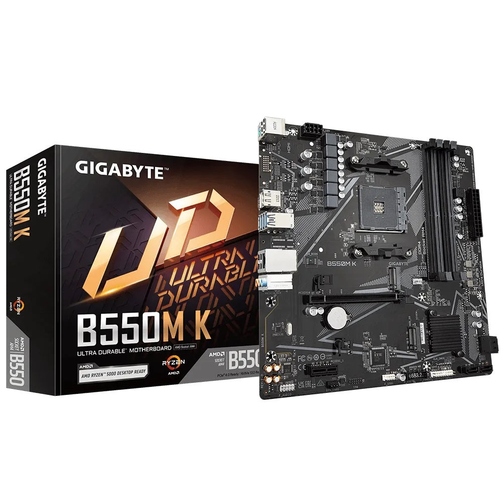 Tarjeta Madre Gigabyte B550M K Micro ATX - Socket AM4, DDR4, HDMI