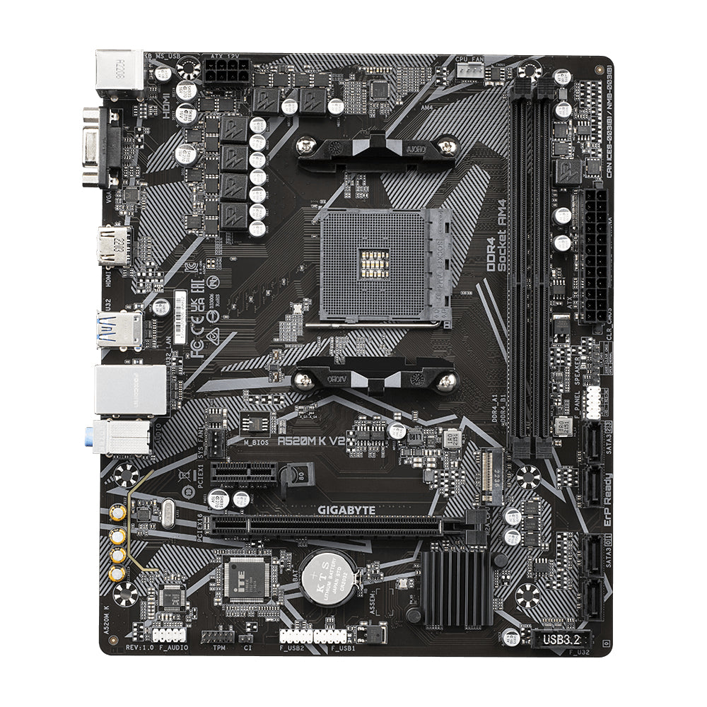 Motherboard GIGABYTE A520M K - Socket AM4, DDR4, Micro ATX Imagen principal del producto
