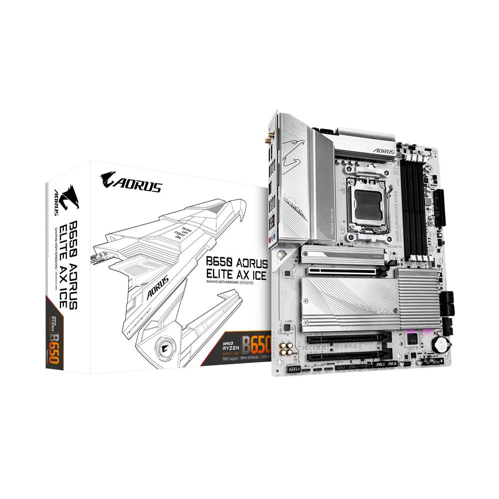 Tarjeta Madre Gigabyte B650 AORUS ELITE AX ICE - AMD Socket AM5, DDR5
