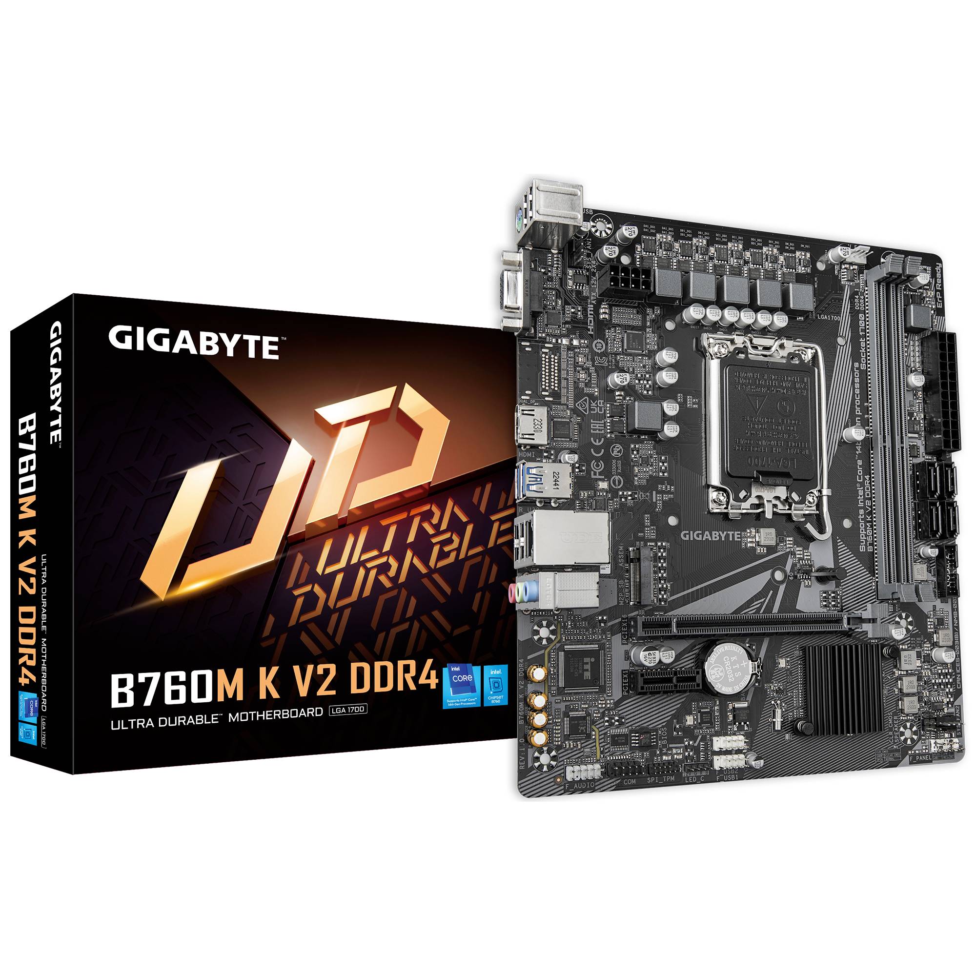 Tarjeta Madre Gigabyte B760M K V2 DDR4 - Socket 1700, Micro ATX Imagen principal del producto