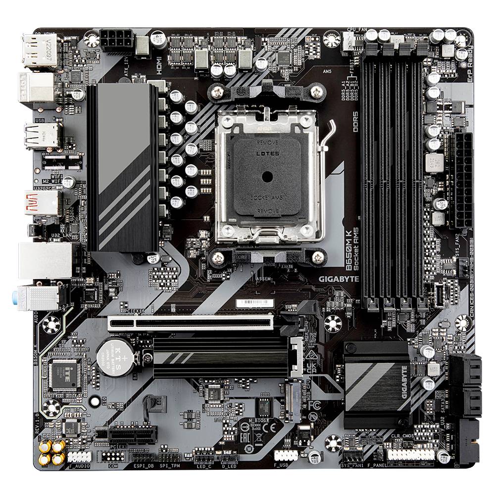 Tarjeta Madre Gigabyte B650M K Micro ATX - DDR5, AM5, 256GB