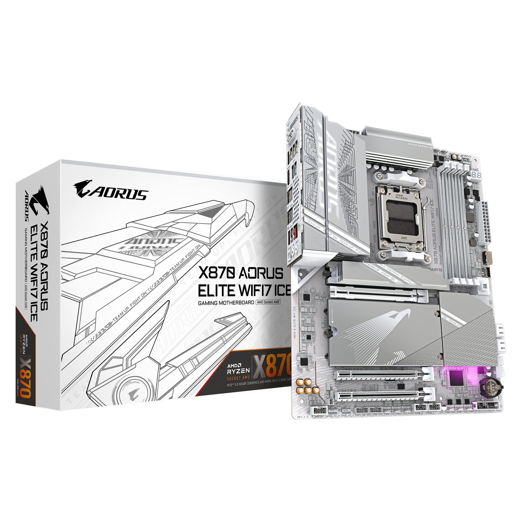Tarjeta Madre Gigabyte X870 A Elite WF7 AM5 - DDR5, ATX, Socket AM5