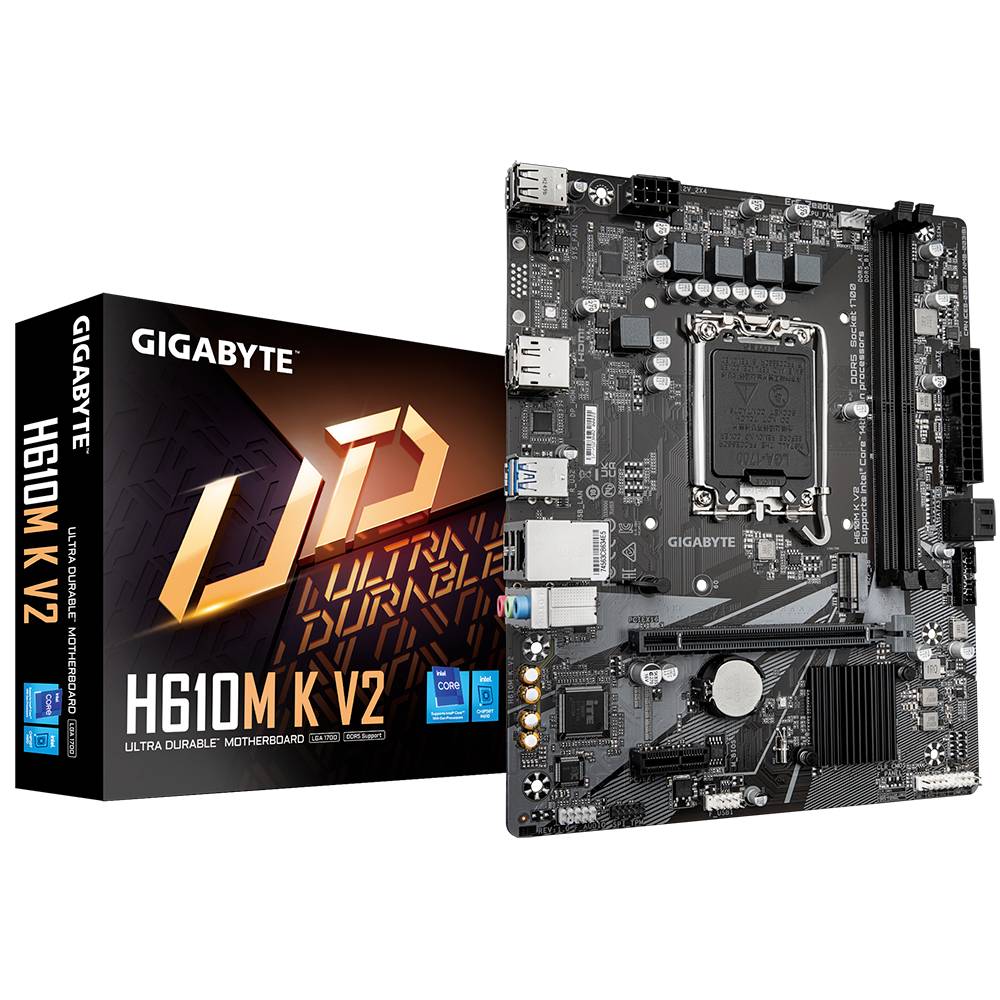Tarjeta Madre GIGABYTE H610M K V2 ATX DDR5 Socket 1700 Intel