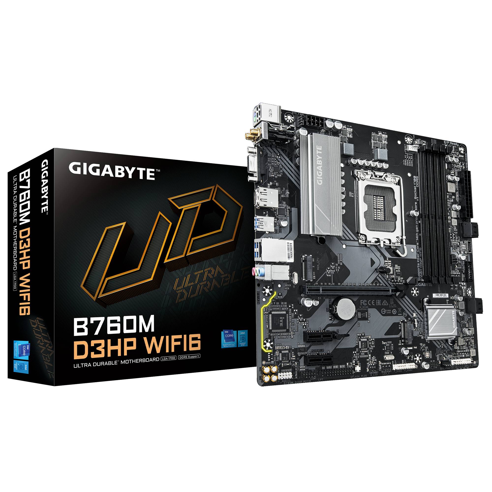Tarjeta Madre GIGABYTE B760M D3HP WiFi6 DDR5 - Socket 1700 Intel
