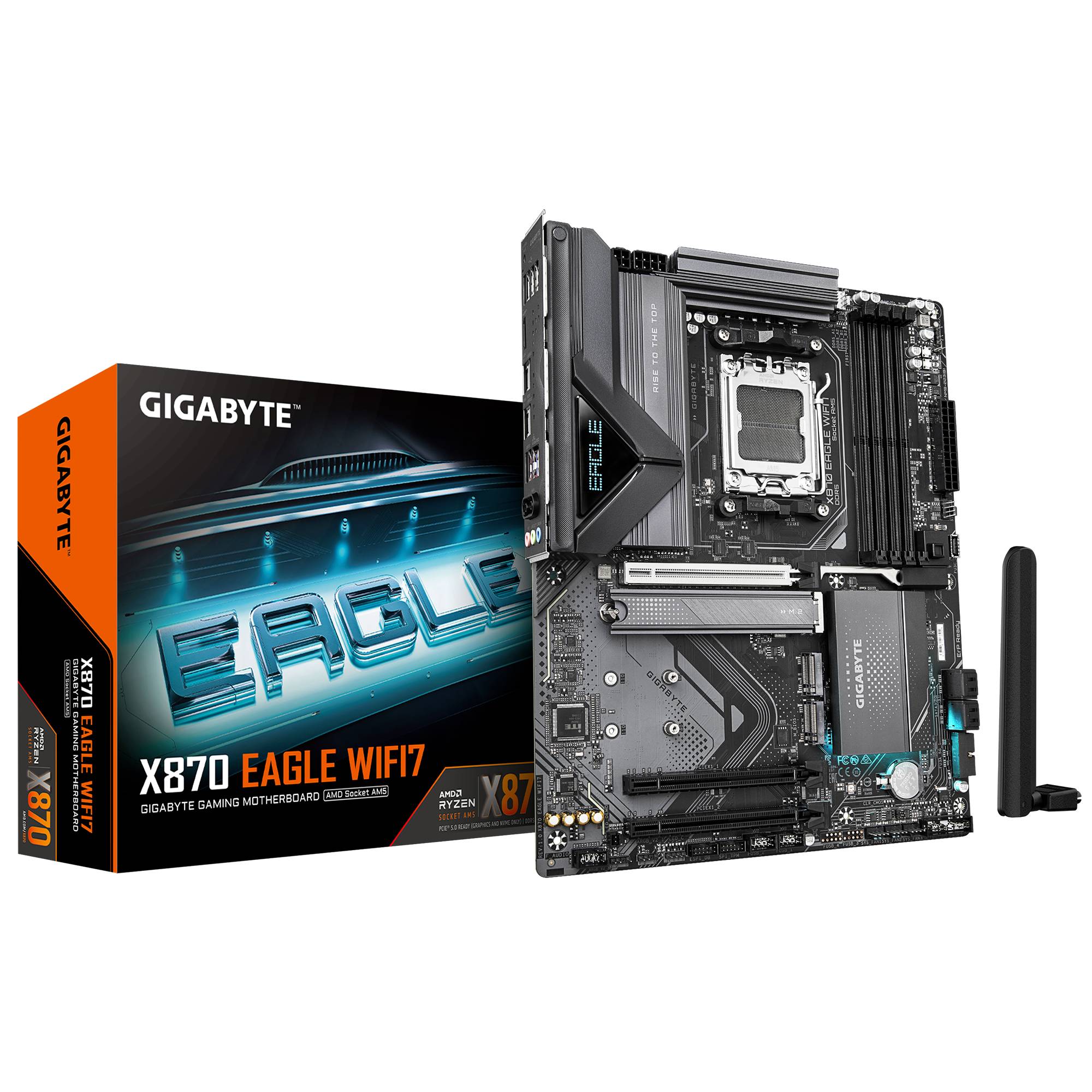 Tarjeta Madre Gigabyte X870 Eagle WiFi7 DDR5 AM5 - Socket AM5, WiFi7 Imagen principal del producto