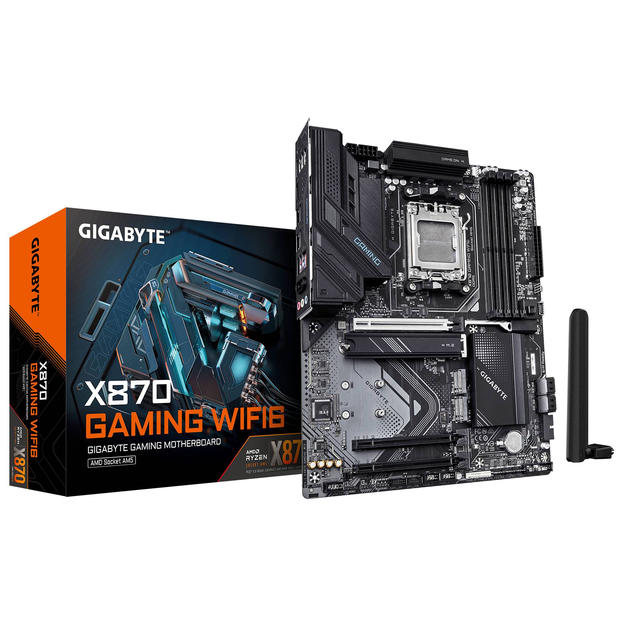Tarjeta Madre Gigabyte X870 Gaming WF6 DDR5 AM5 - ATX, 64GB, para AMD