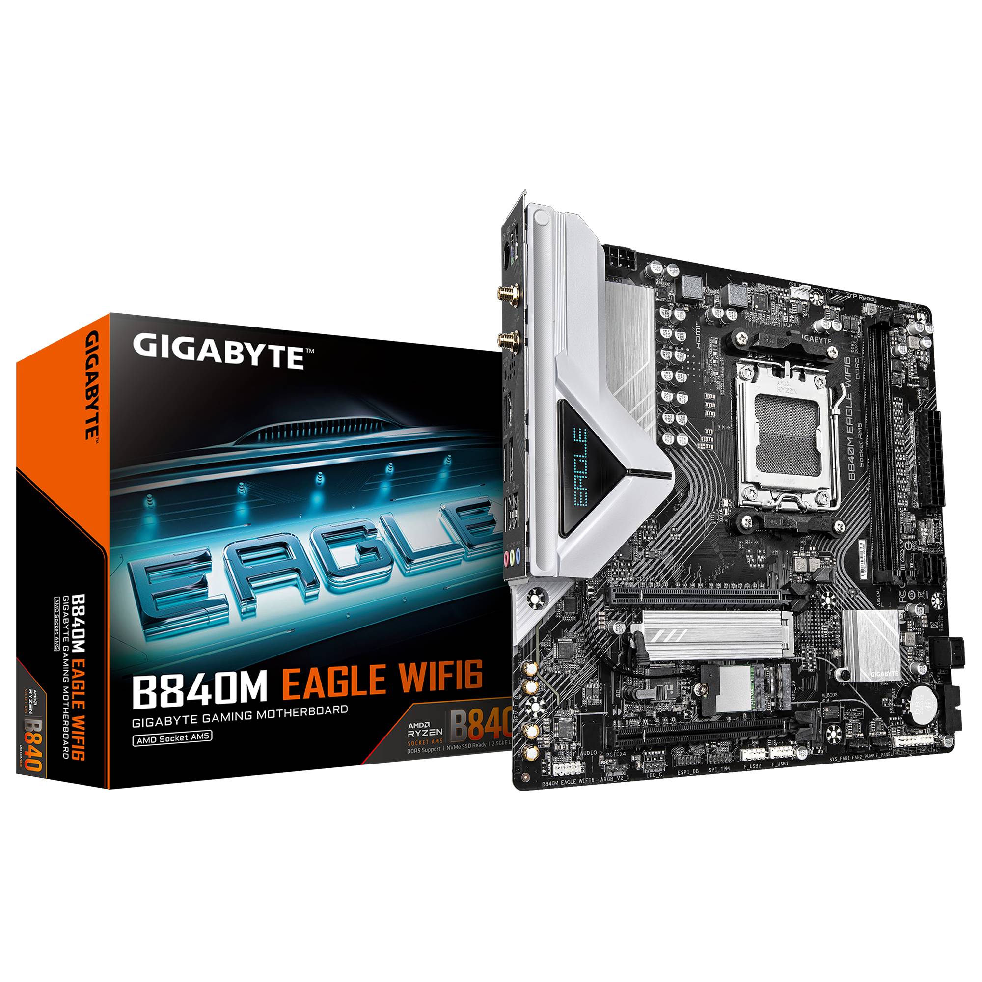 Tarjeta Madre Gigabyte B840M Eagle WiFi6 - DDR5, AM5, Micro ATX