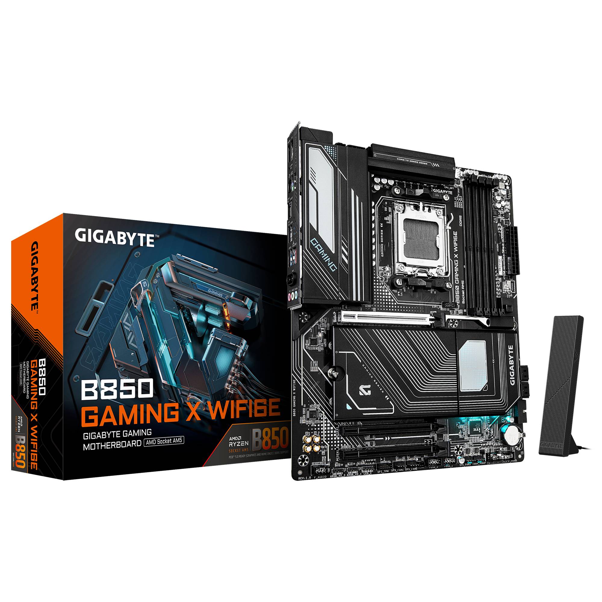 Tarjeta Madre Gigabyte B850 Gaming X WiFi6E - DDR5, AM5, ATX Imagen principal del producto