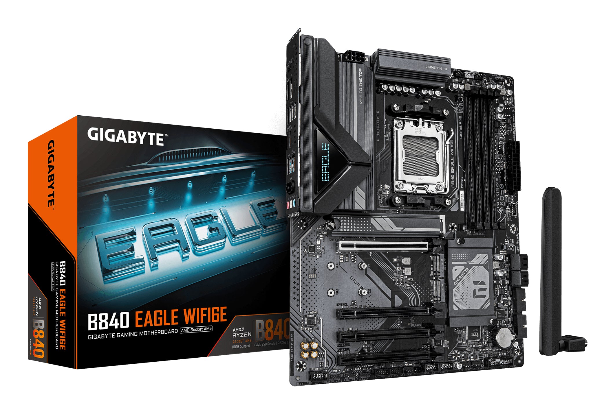 Tarjeta Madre Gigabyte B840 Eagle WF6E ATX - DDR5, AM5, 256GB