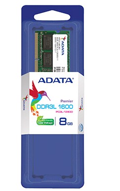 Memoria RAM ADATA Premier 8GB DDR3L 1600MHz - Para Portátil SO-DIMM Imagen principal del producto