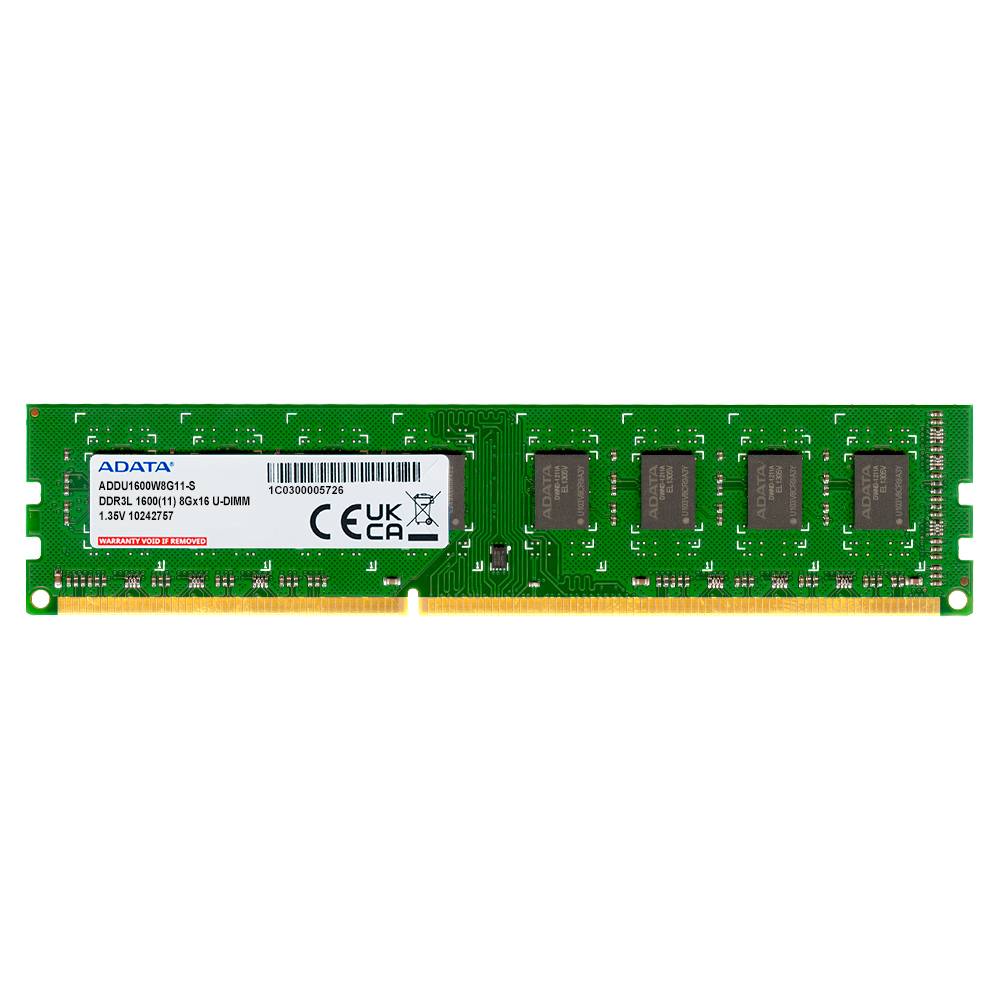 Memoria RAM ADATA DDR3L 8GB 1600MHz - Para PC Desktop Imagen principal del producto