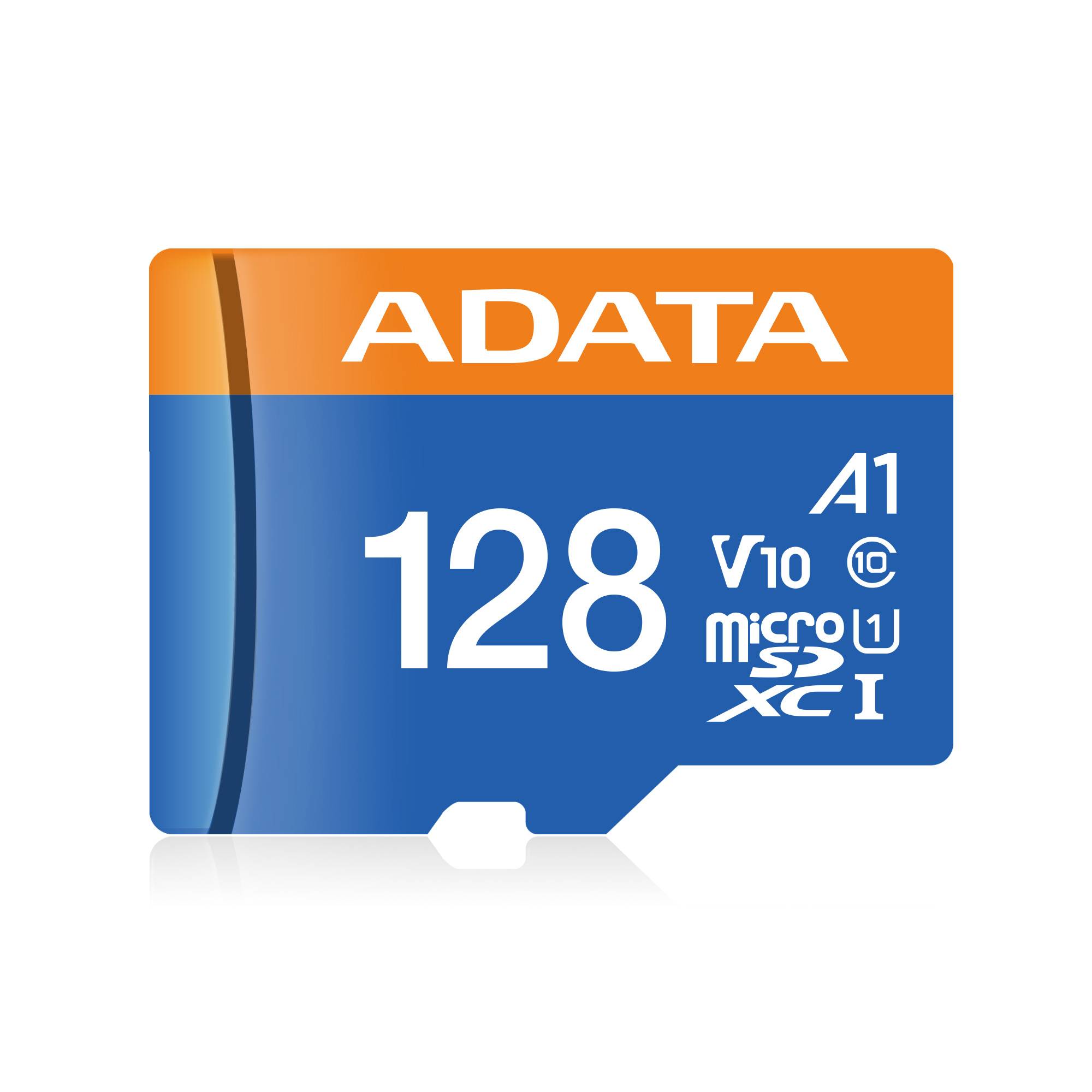 Memoria Micro SD ADATA PREMIER 128GB - Clase 10, 100 MB/s, A1 Imagen principal del producto