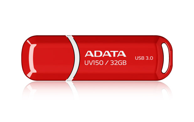 Memoria USB ADATA AUV150 32GB - USB 3.2, Rojo, Transferencias Rápidas Imagen principal del producto