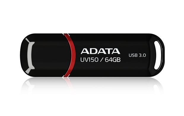 Memoria USB ADATA UV150 64GB - USB 3.2, 100 MB/s, Negro