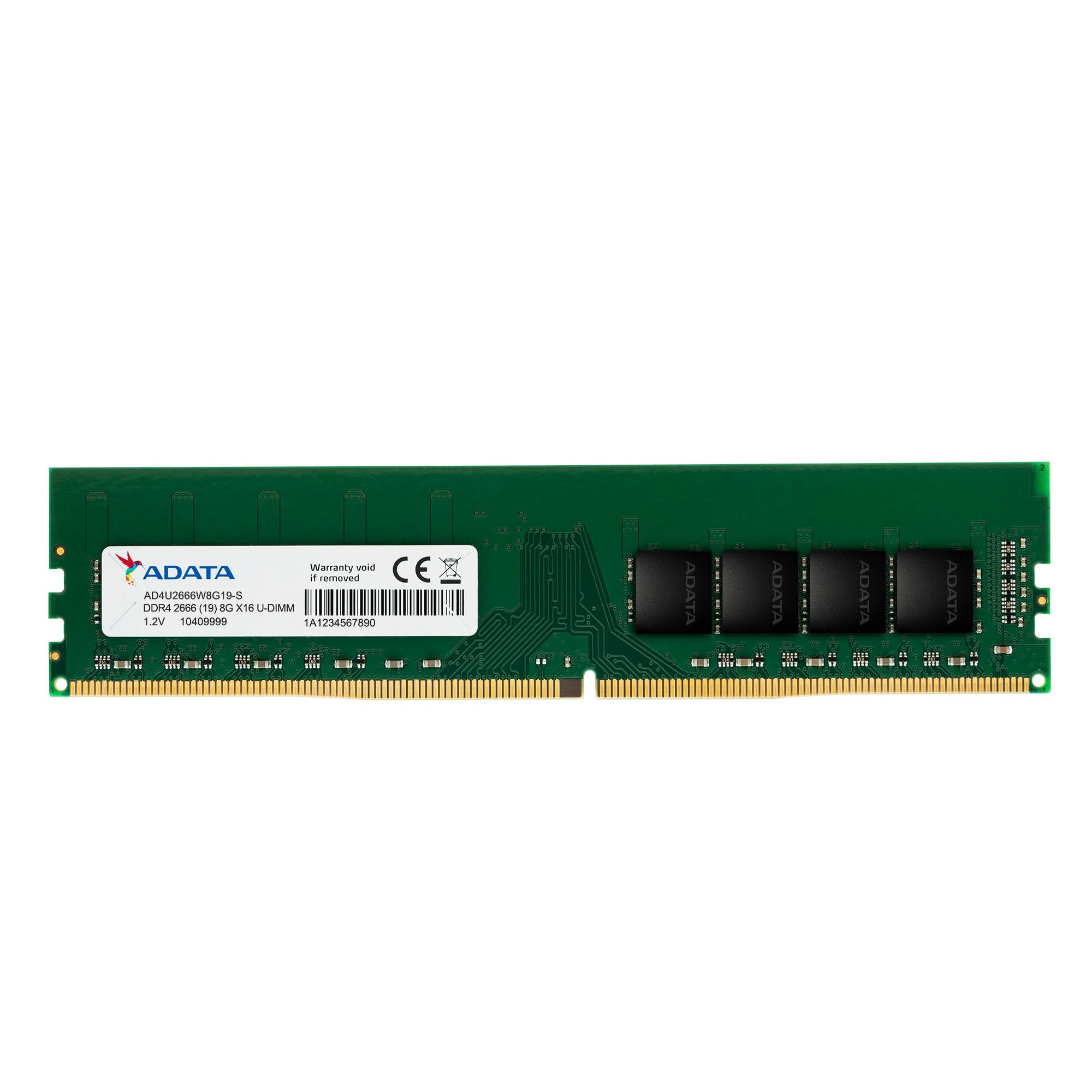 Memoria RAM ADATA UDIMM DDR4 8GB 2666MHz CL19 - Para PC de Escritorio