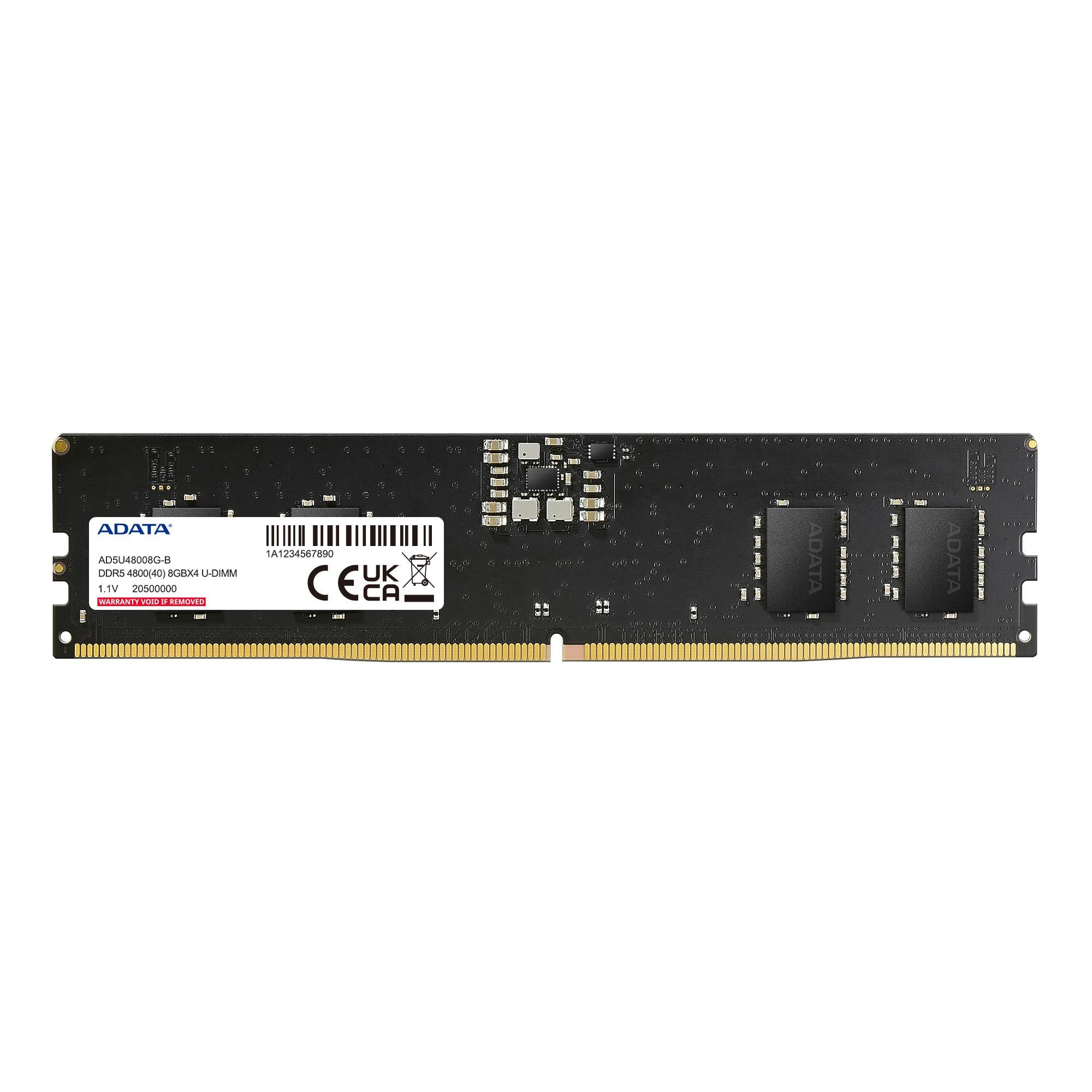 Memoria RAM ADATA AD5U48008G-S 8GB DDR5 4800MHz - Alto Rendimiento UDIMM Imagen principal del producto