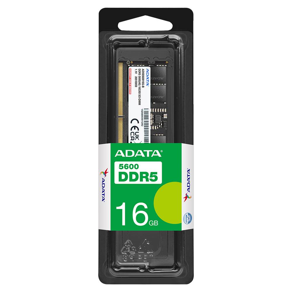 Memoria RAM ADATA DDR5 16GB SODIMM 5600MHz - Alto rendimiento para laptops Imagen principal del producto