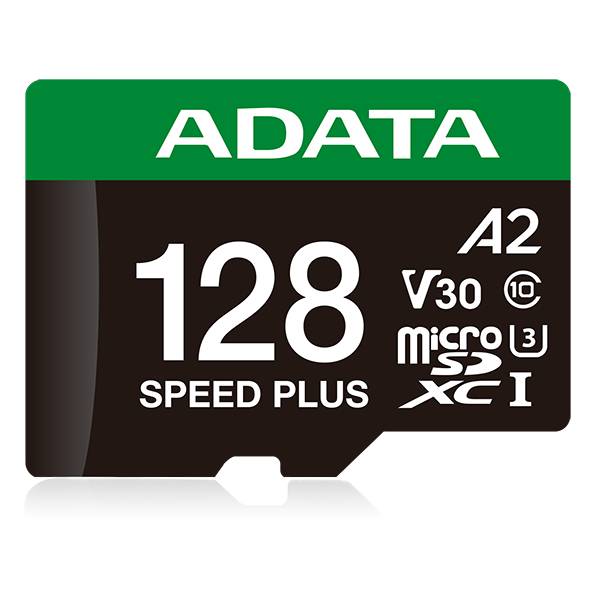 microSD ADATA SPEED PLUS 128GB - UHS-I U3, Velocidad 180/160 MB/s