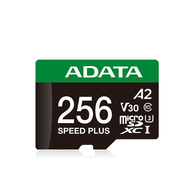 microSDXC ADATA Speed Plus 256GB UHS-I U3 - Lectura 180MB/s, Clase 10 A2