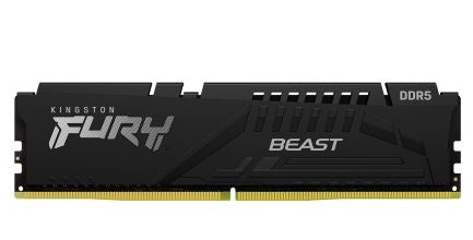 Memoria RAM Kingston FURY BEAST DDR5 16GB 5600MT/s - XMP, CL40, Negro Imagen principal del producto