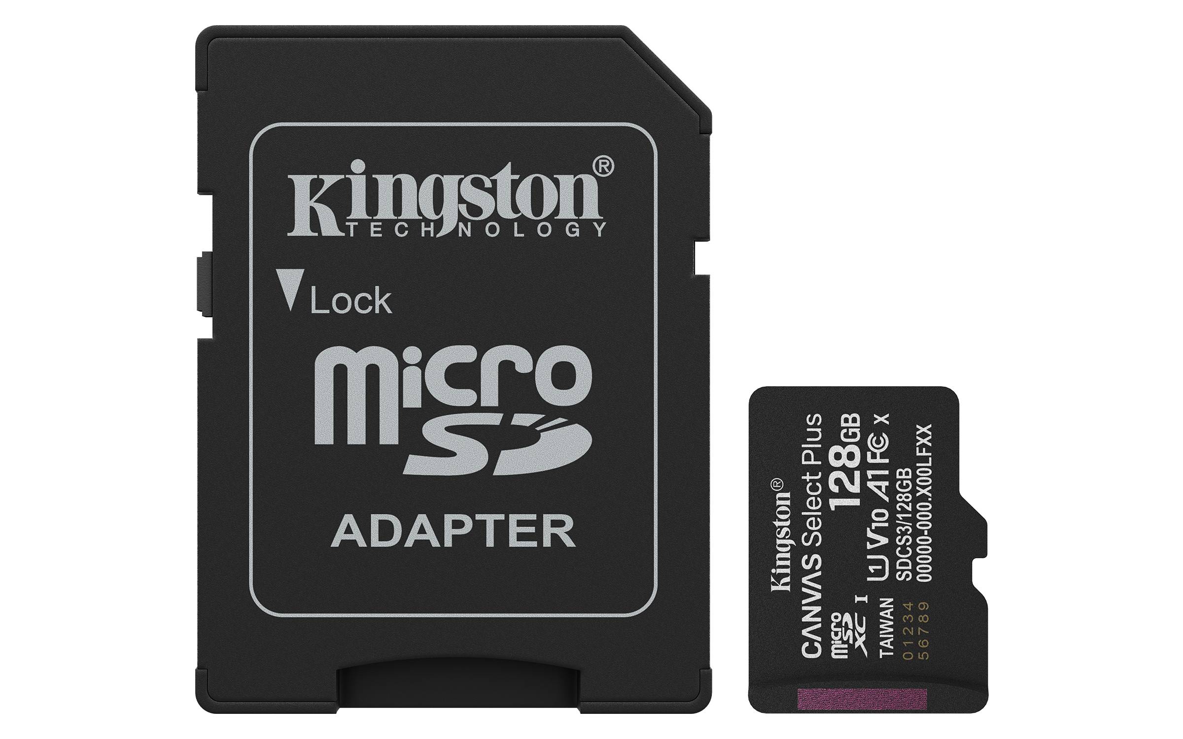 Memoria MicroSD Kingston Canvas Select Plus Gen3 128GB - 150MB/s, Clase 10 Imagen principal del producto