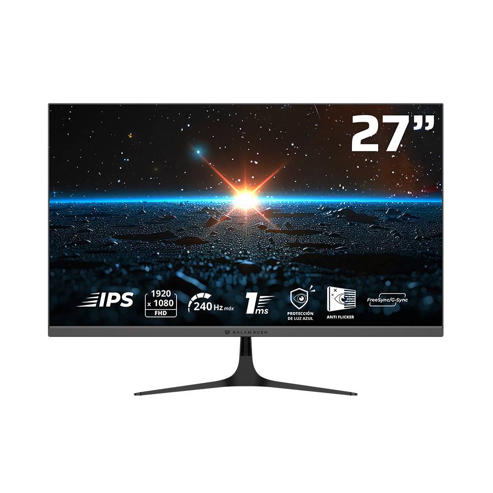 Monitor Gamer Balam Rush COSMOS EDGE 27 pulgadas 240Hz Full HD IPS Imagen principal del producto