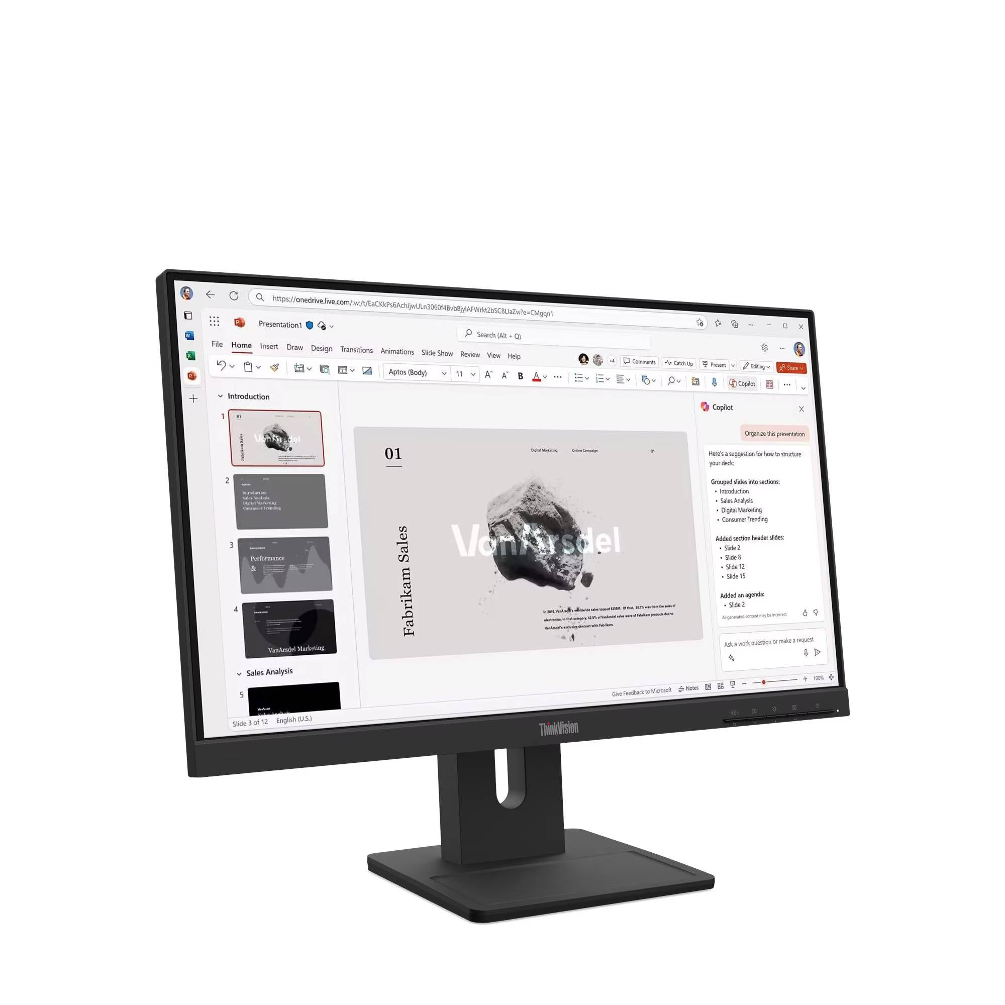 Monitor Lenovo E22-40 21.5 Pulgadas Full HD - 64C9MAR6LA