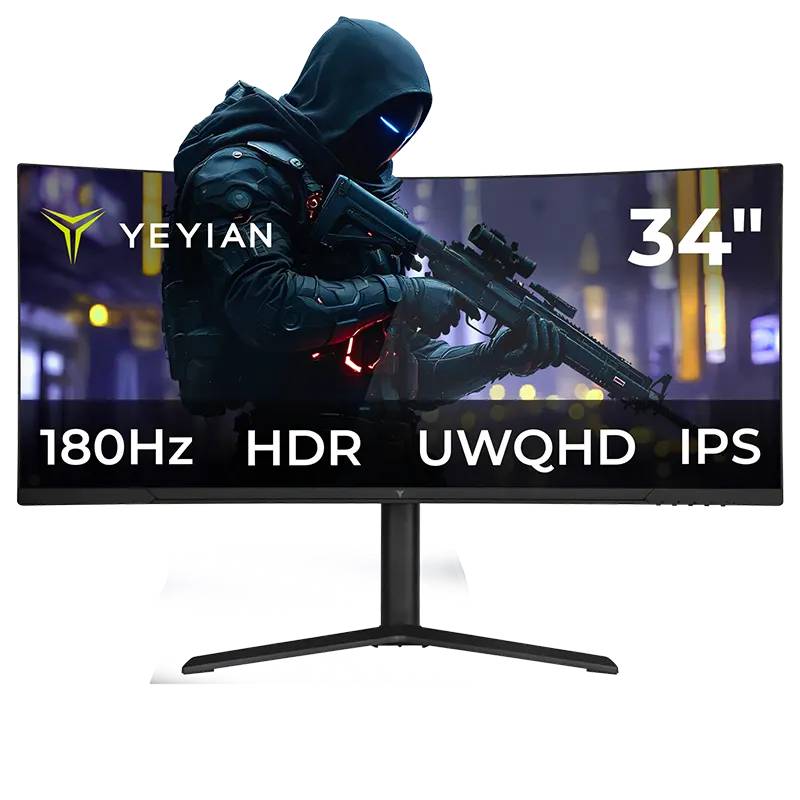 Monitor Curvo Yeyian YMC-IP434-P2 34 Pulgadas UWQHD - Gaming Ultraancho Imagen principal del producto