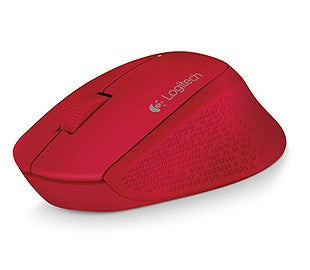 Mouse Logitech M280 - Óptico 1000 DPI, USB, Rojo