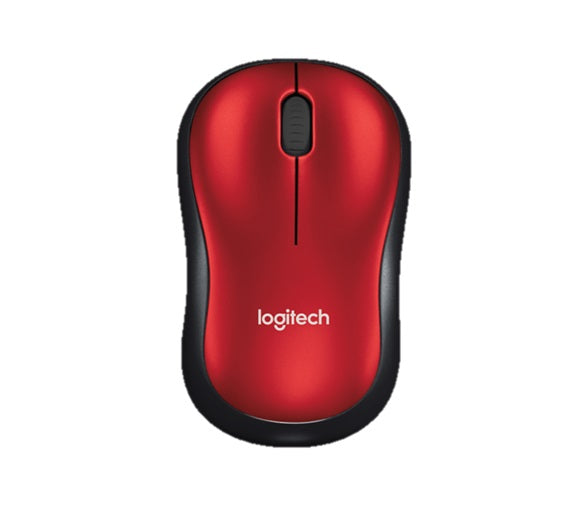 Mouse Logitech M185 Inalámbrico - RF, Óptico, 1000 DPI, Rojo