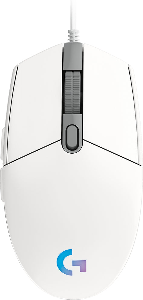 Mouse Gaming Logitech G203 USB - 8000 DPI, Diseño Ergonómico Blanco