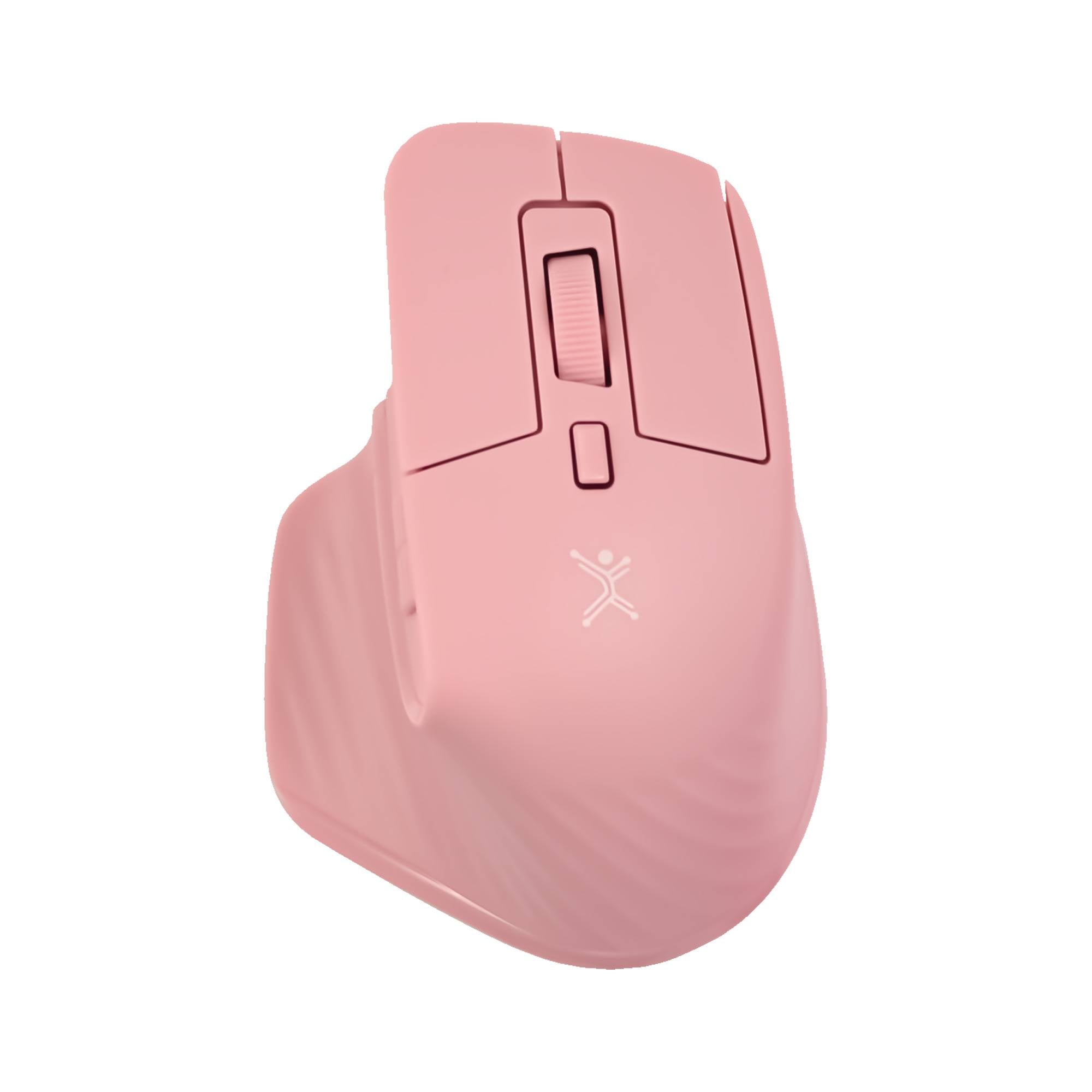Mini Ratón Perfect Choice PC-045281 - Recargable, Dual 2.4 GHz y Bluetooth, Rosa Imagen principal del producto