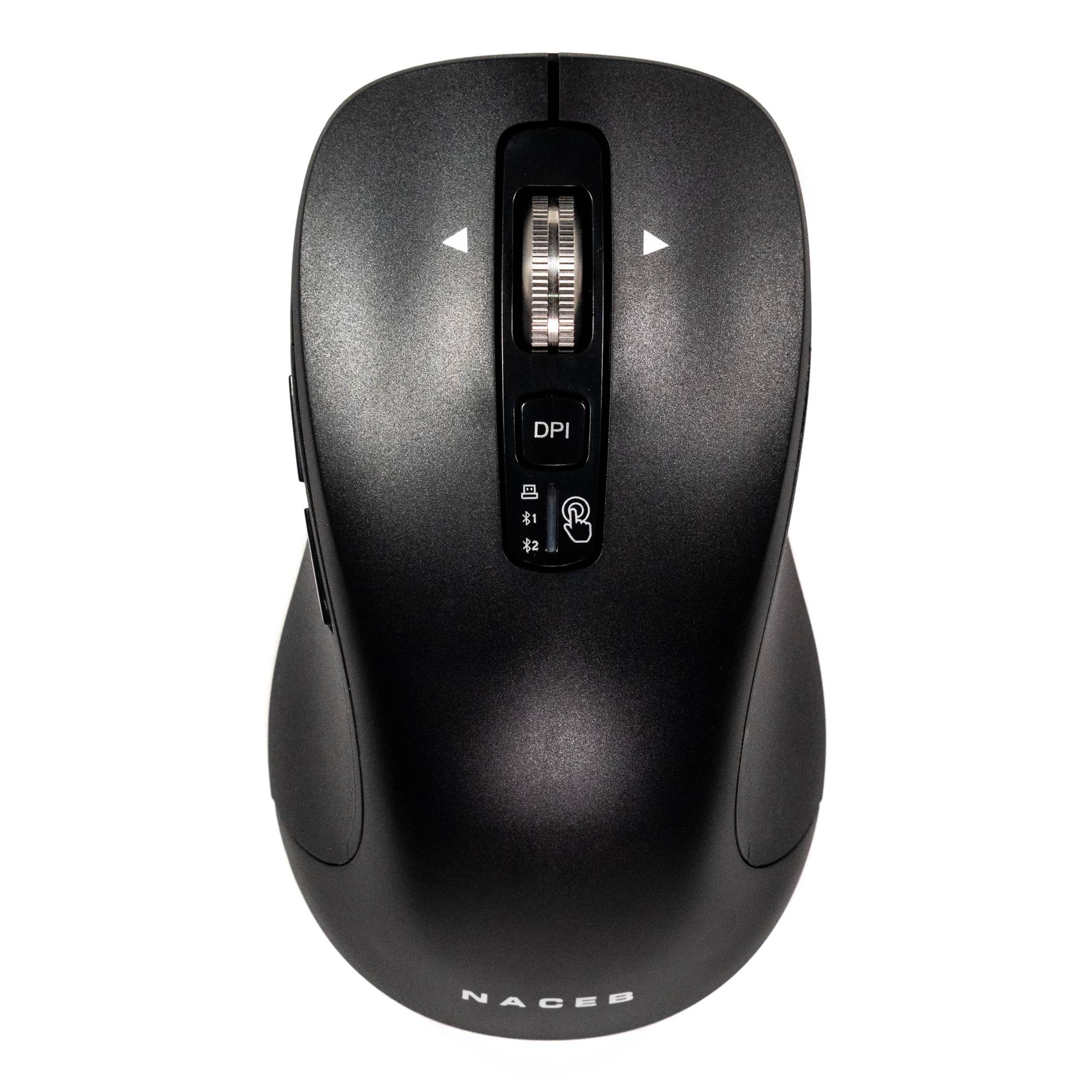 Mouse Naceb NA-0132 Inalámbrico Ambidiestro - Diseño Ergonómico